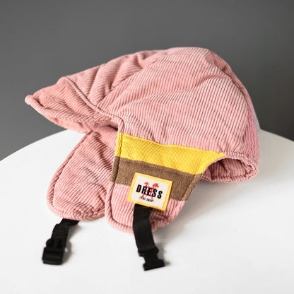 Color Block Splicing Cold-Proof Fleece-Lined Warm Outdoor Cycling Trapper