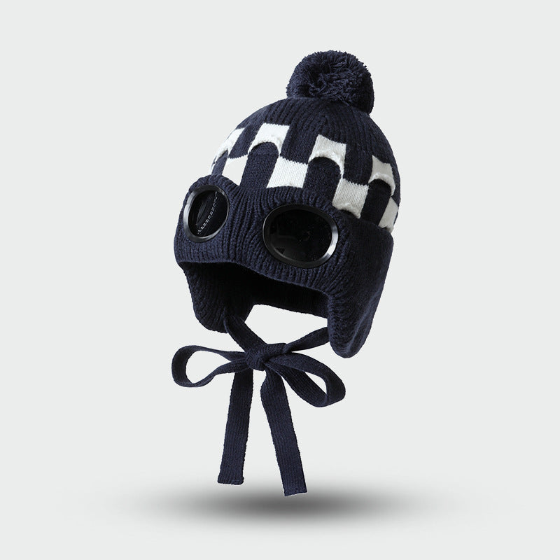 Winter Ski Visor Fleece-Lined Ear Flap Trapper Hat