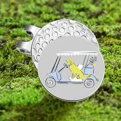 Cartoon Magnetic Metal Hat Clip with Detachable Ball Position Mark
