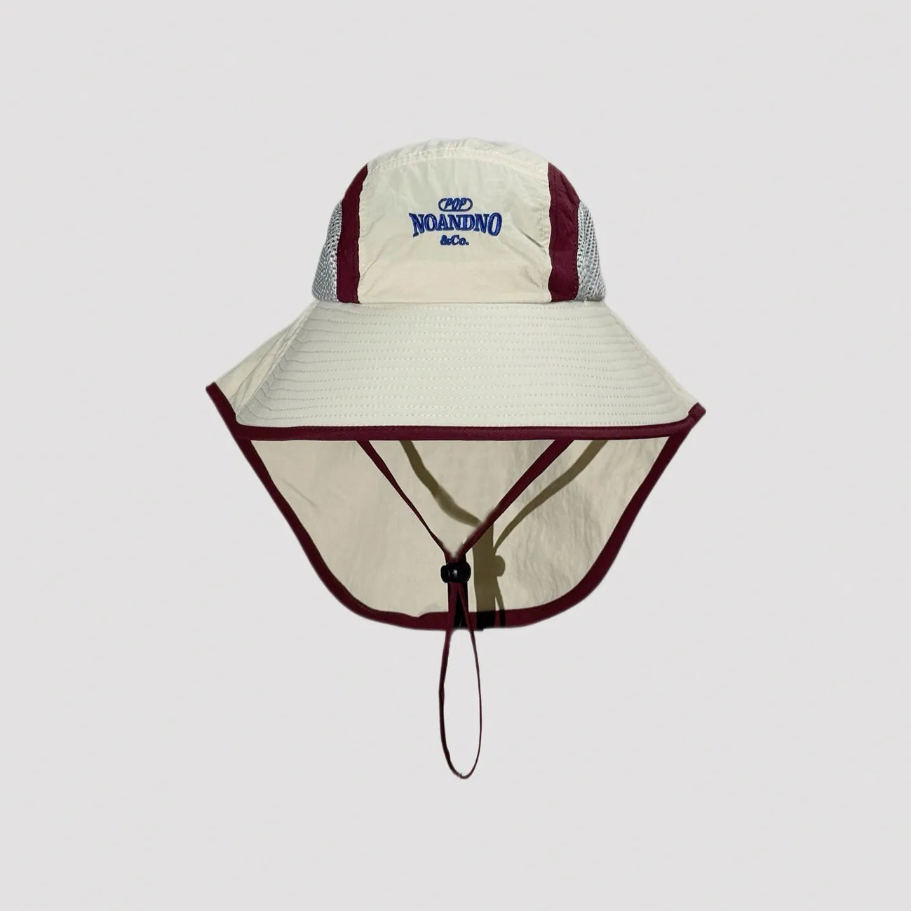 Lightweight outdoor sun hat with wide brim and neck flap protection, breathable fishing hat for hiking, camping and travel