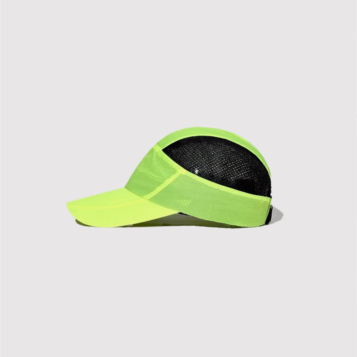 Breathable mesh performance cap with lightweight nylon panels for outdoor sports
