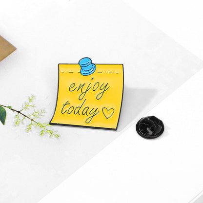 Inspirational Positive Slogan Sweet Style Alloy Spur Badge