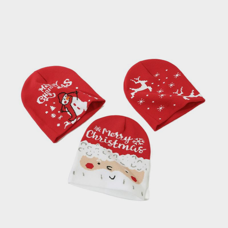 Christmas woolen knitted hat for warmth and cold protection