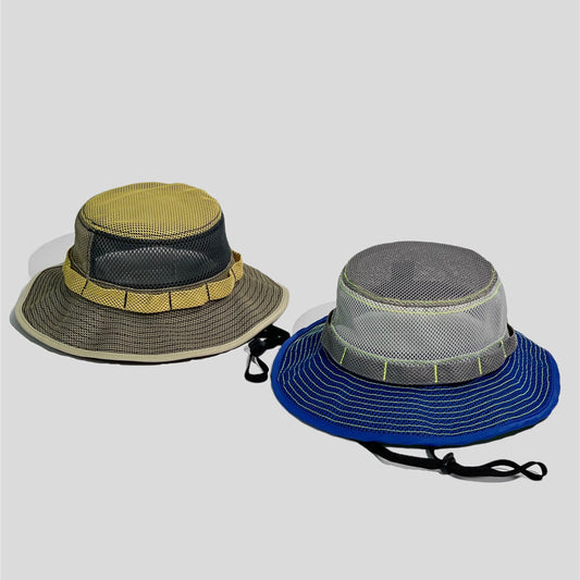 Mesh Breathable Color-Block Fisherman Hat