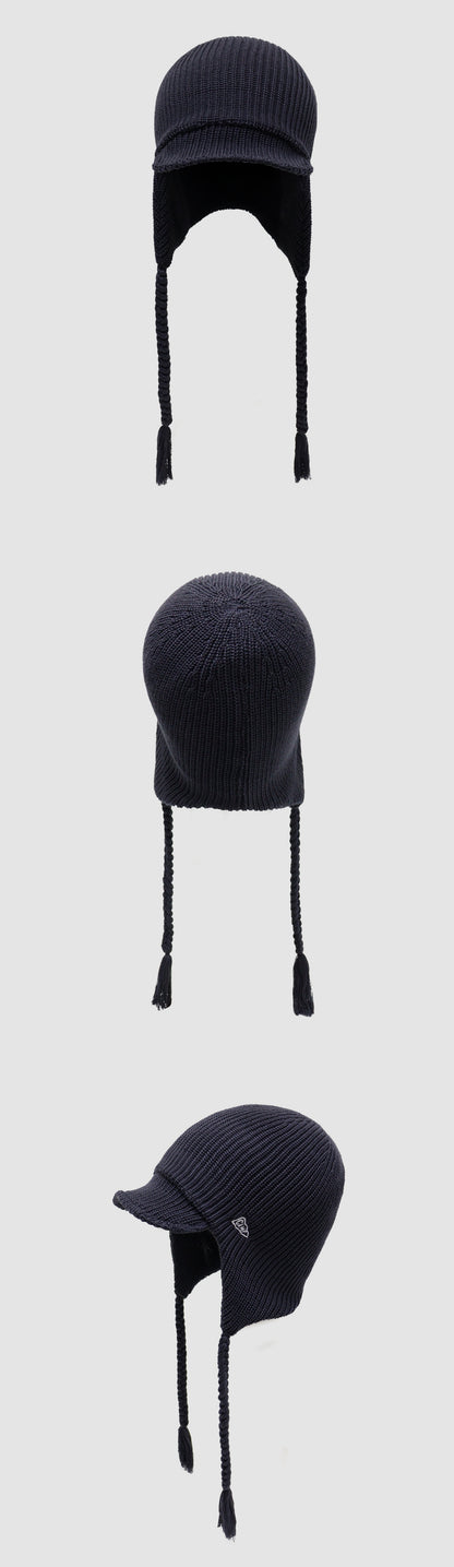 Cycling & Commute Knitted Tassel Ear Flap Hat