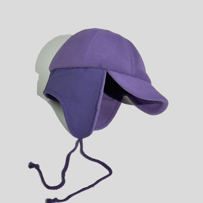 Polar fleece ear protection hat for outdoor cycling warmth