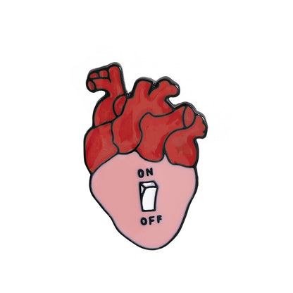 Exaggerated Heart Brooch
