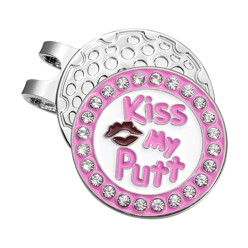 Girl Series Mark GOLF Metal Magnetic Cartoon Ball Position Hat Clip