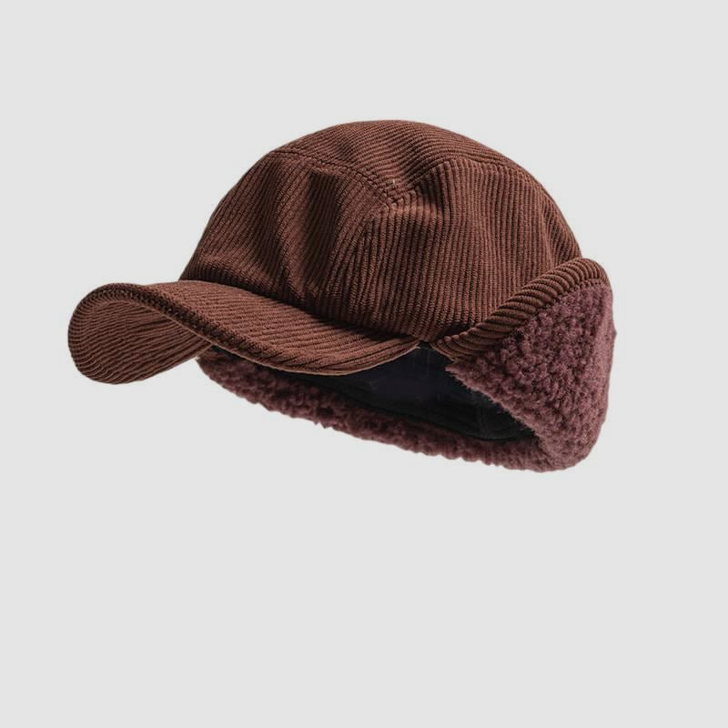 Retro Corduroy Winter Hat