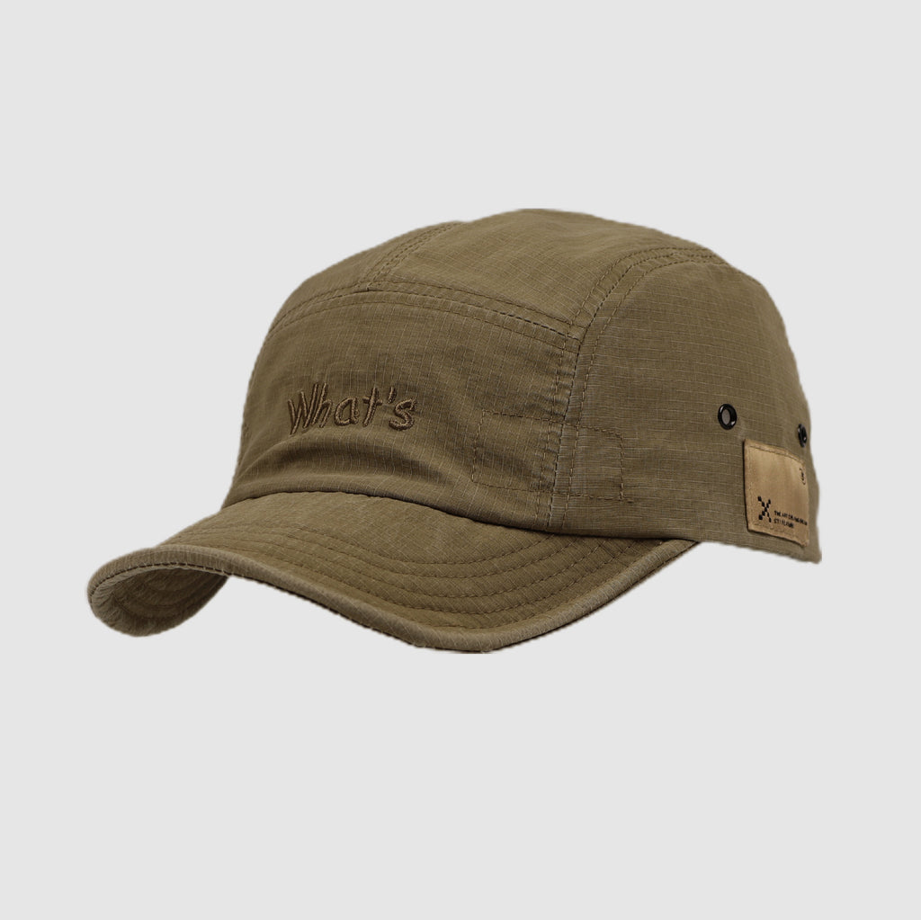 Thin Short Brim 5 Panel Cap