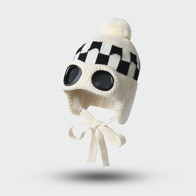 Winter Ski Visor Fleece-Lined Ear Flap Trapper Hat