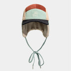 Corduroy trapper hat with ear flaps, soft lining and adjustable chin strap for winter outdoor wear