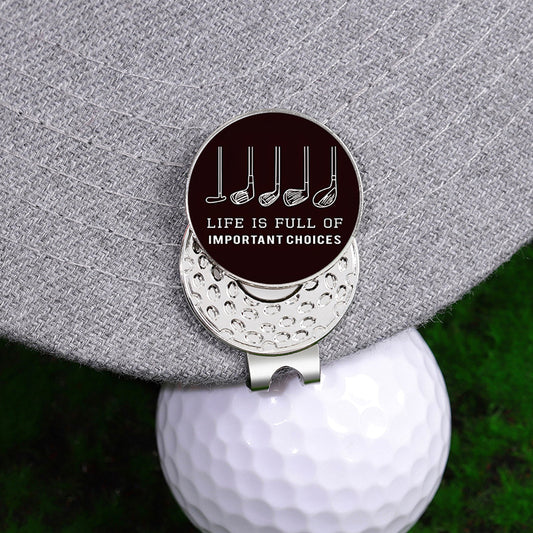 Magnetic Ball Marker Metal Golf Ball Marker Hat Clip Golf Cap Accessories