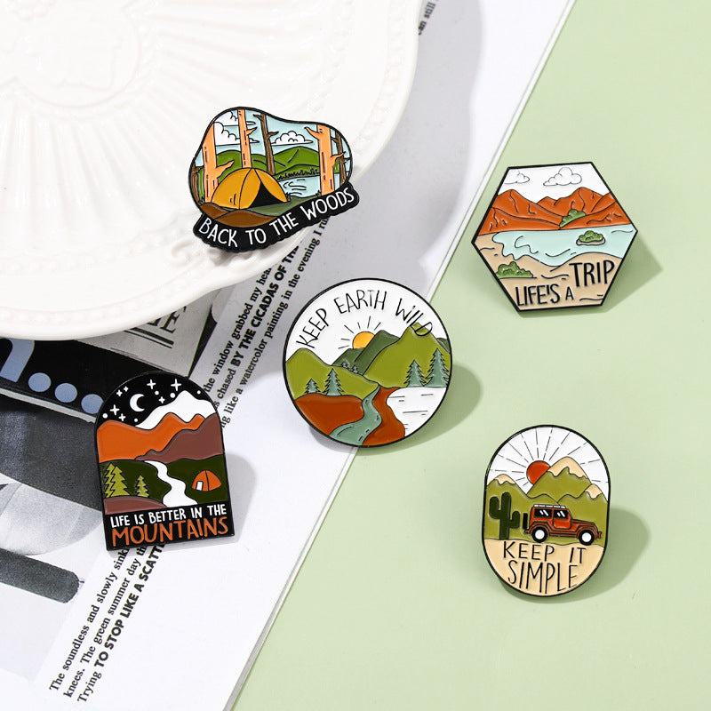 Irregular Badge Accessories Coat Hat Decoration