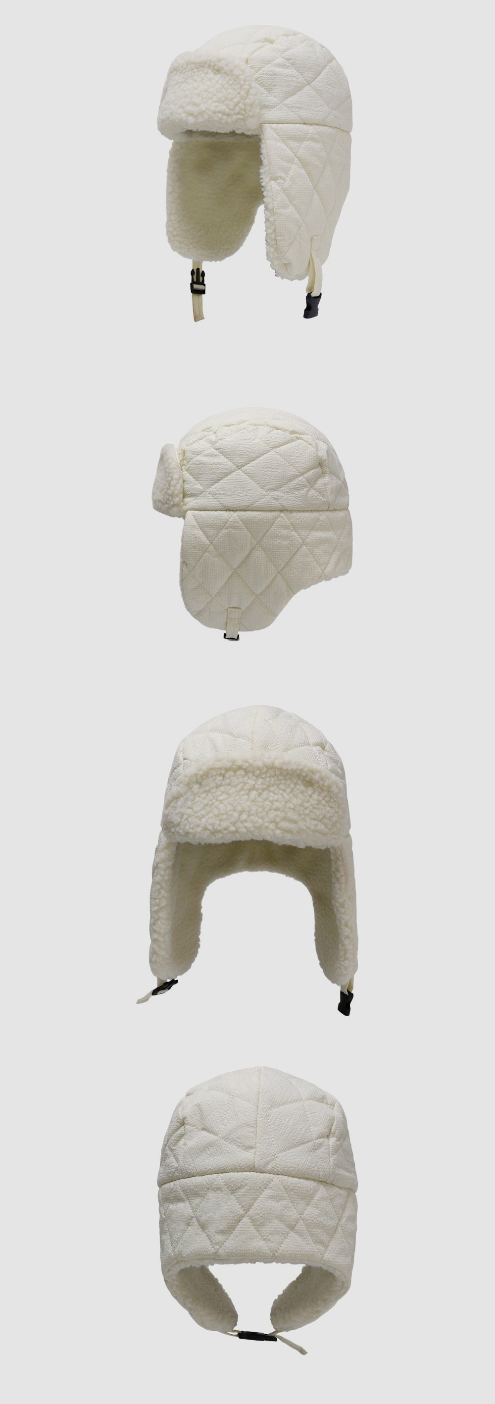 Thick Fleece Ear-Flap Trapper Hat for Cycling & Hiking
