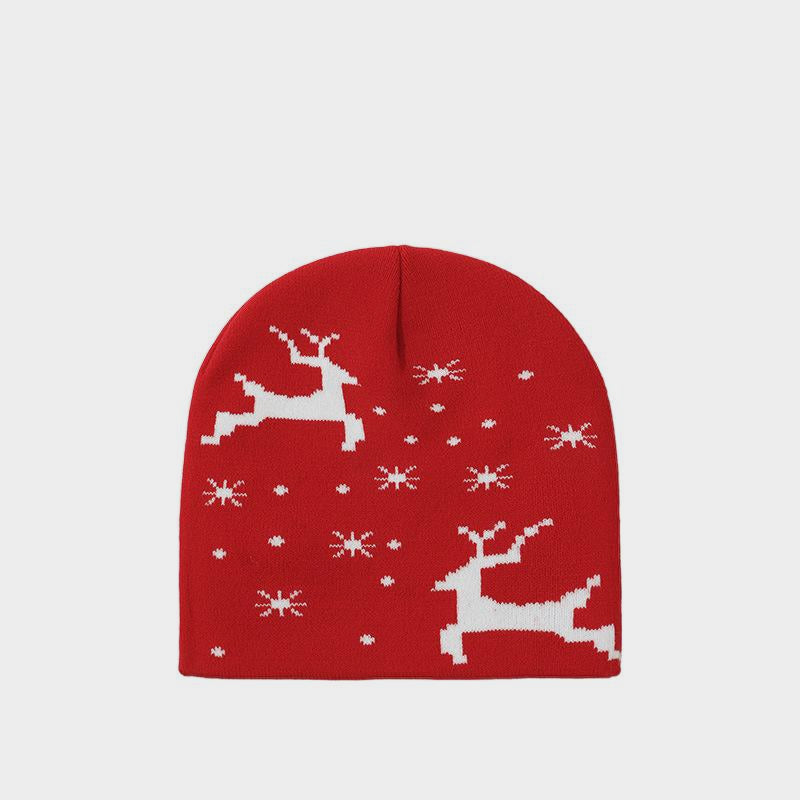 Christmas woolen knitted hat for warmth and cold protection