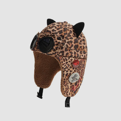 Sunglasses Aviator Hat Cat Ear Fleece Lined Thickened Ski Ear Protection Hat