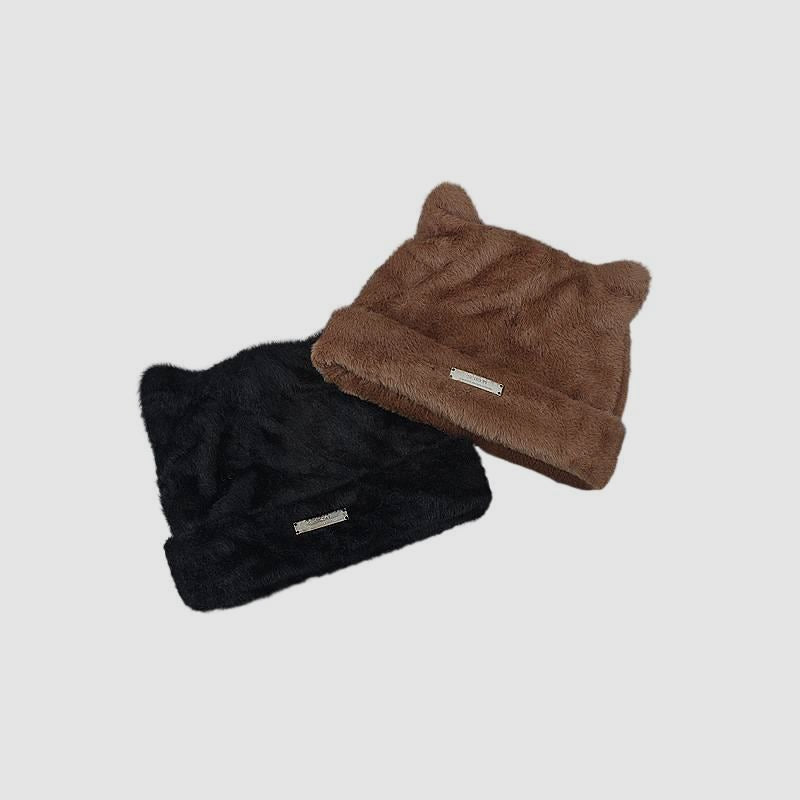 Imitation Mink Fur Knitted Hat Cold Hat