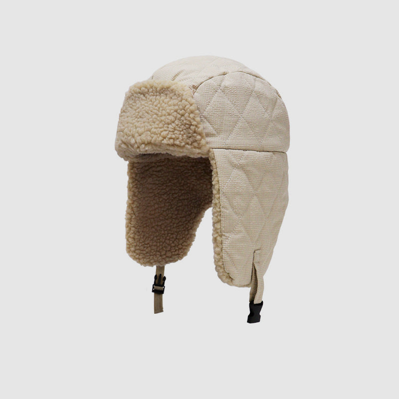 Thick Fleece Ear-Flap Trapper Hat for Cycling & Hiking