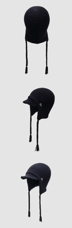 Cycling & Commute Knitted Tassel Ear Flap Hat