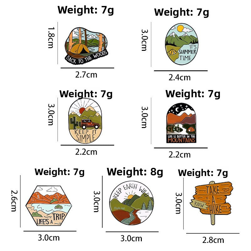 Irregular Badge Accessories Coat Hat Decoration