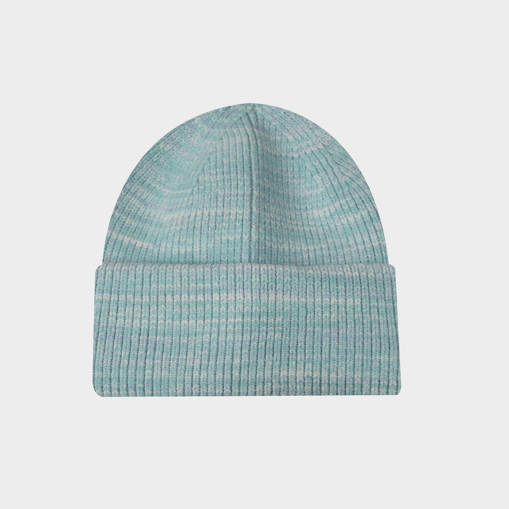 Rabbit Wool Core Spun Yarn Knitted Hat Double Folded Edge Wool Hat