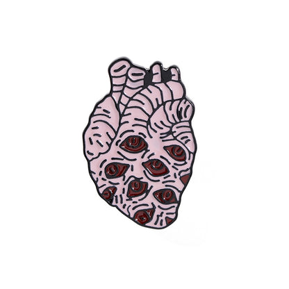 Exaggerated Heart Brooch