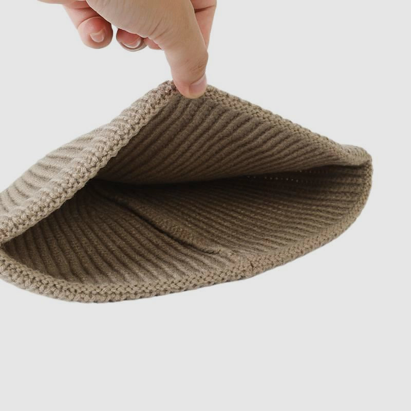 Plain Cuffed Warm Docker Cap