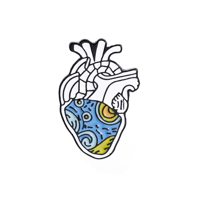 Exaggerated Heart Brooch
