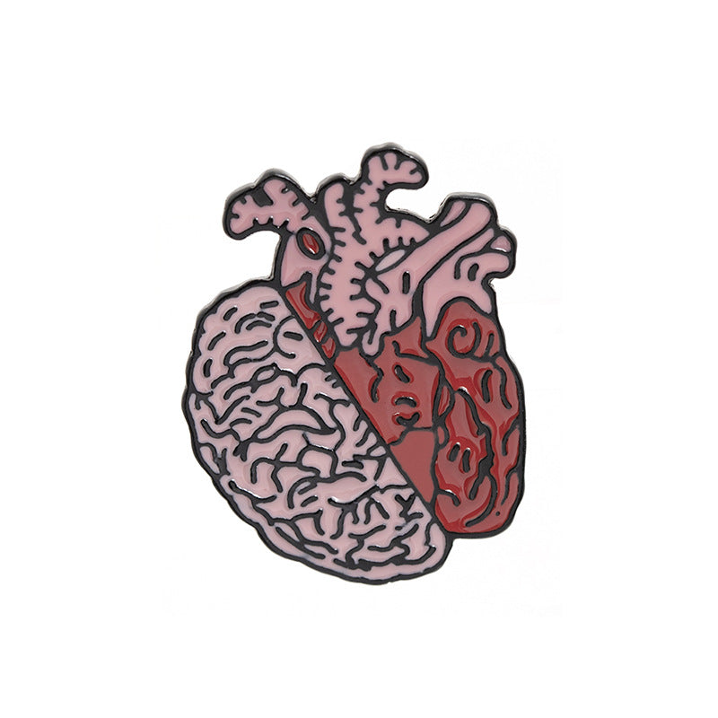Exaggerated Heart Brooch