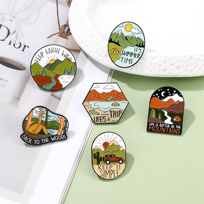 Irregular Badge Accessories Coat Hat Decoration