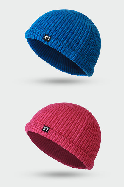 Plain Cuffed Warm Docker Cap