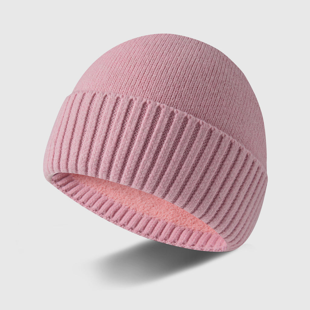 Anti-pilling Neutral Wind Stretchy Fleece-lined Beanie