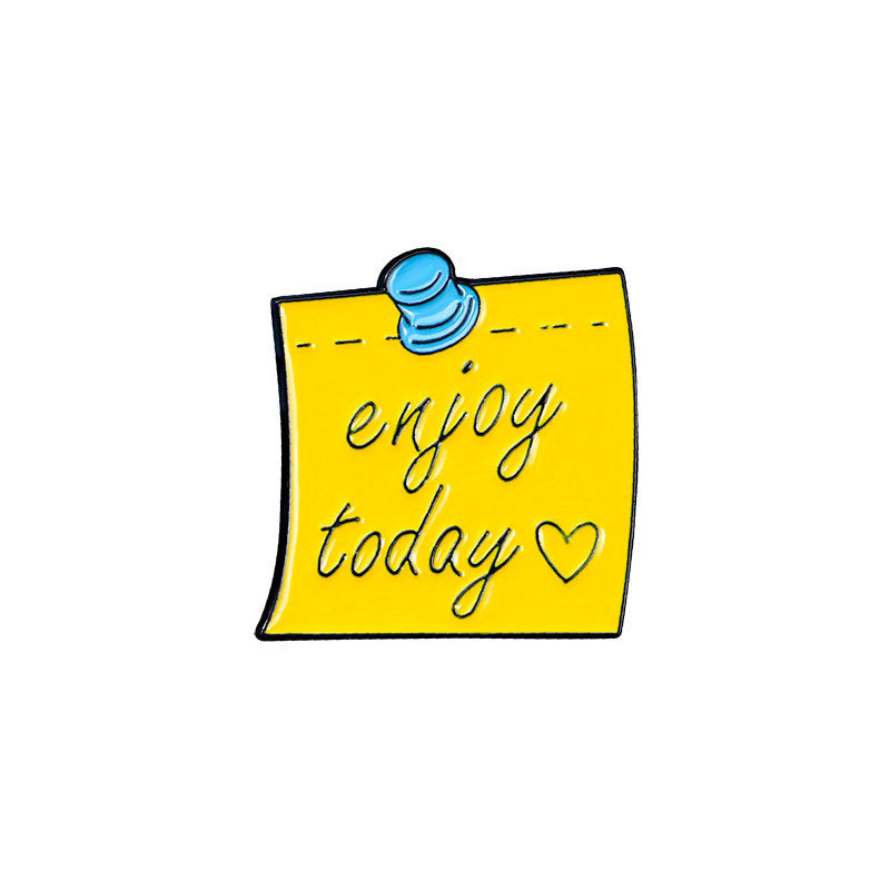 Inspirational Positive Slogan Sweet Style Alloy Spur Badge