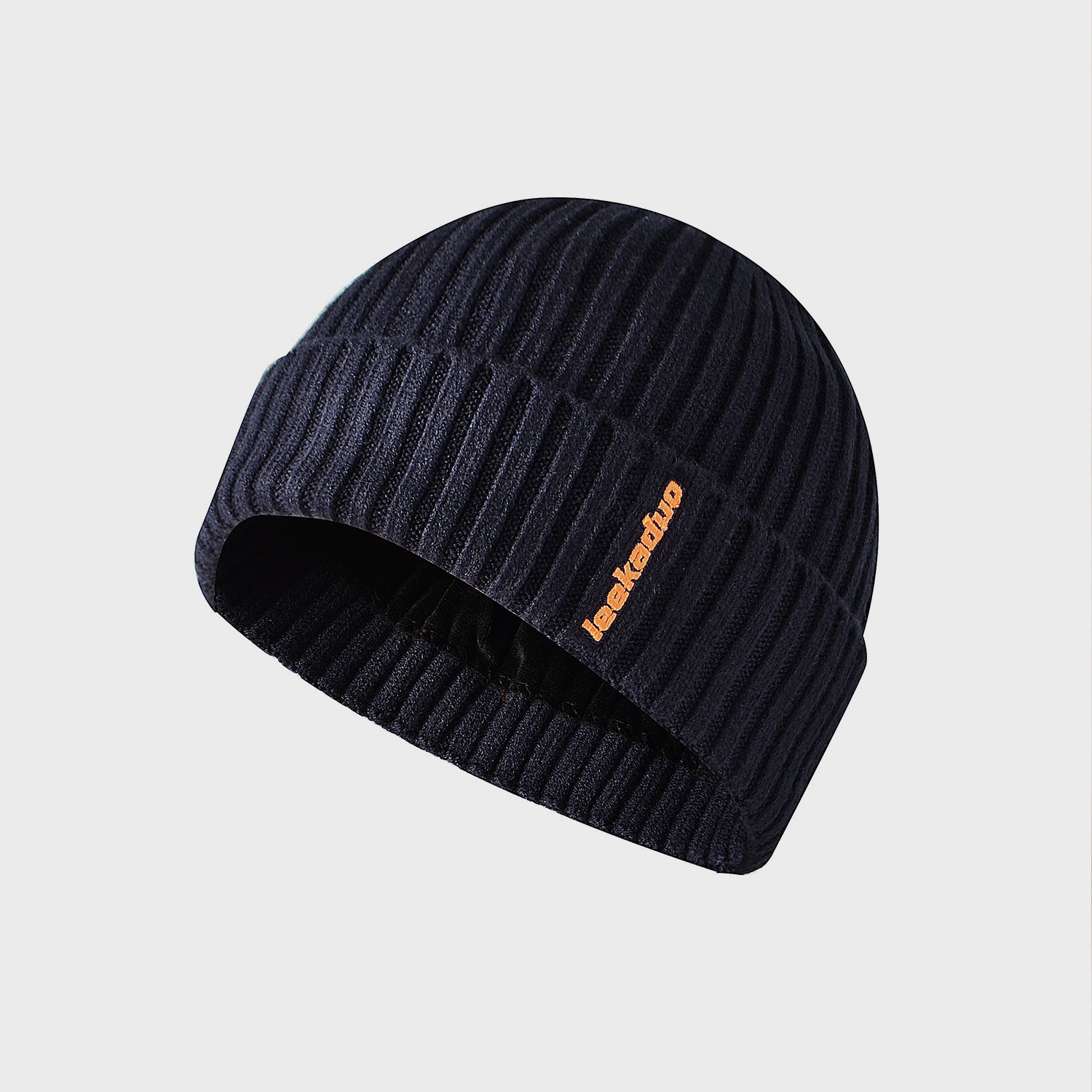 Embroidered Cuffed Dome Hat Outdoor Knitted Wool Hat