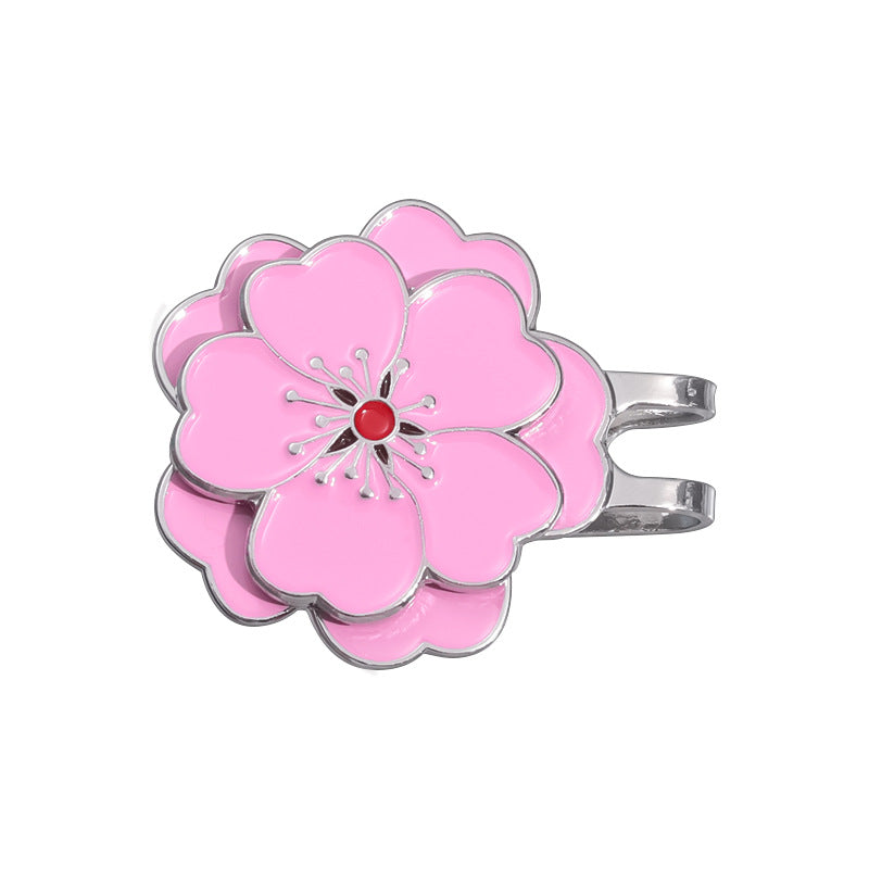 GOLF Metal Magnetic Ball Position Marker Personalized Cherry Blossom Butterfly Crown Golf Hat Clip