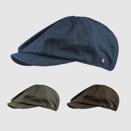 Casquette plate anti-usure à carreaux