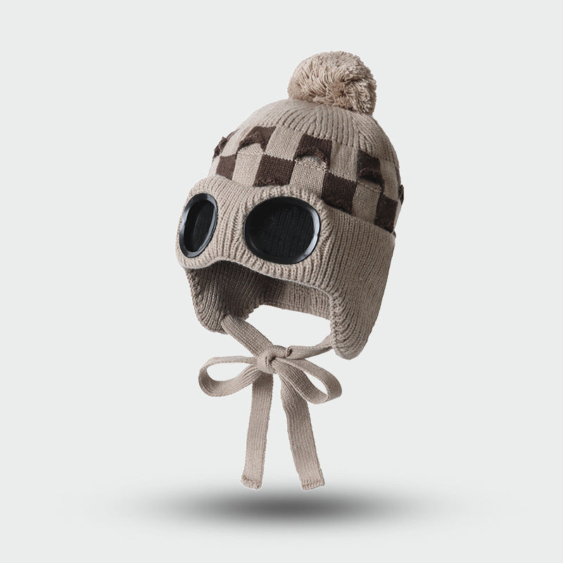 Winter Ski Visor Fleece-Lined Ear Flap Trapper Hat