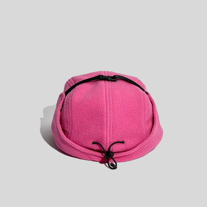 Color-blocking Design Fleece Trapper