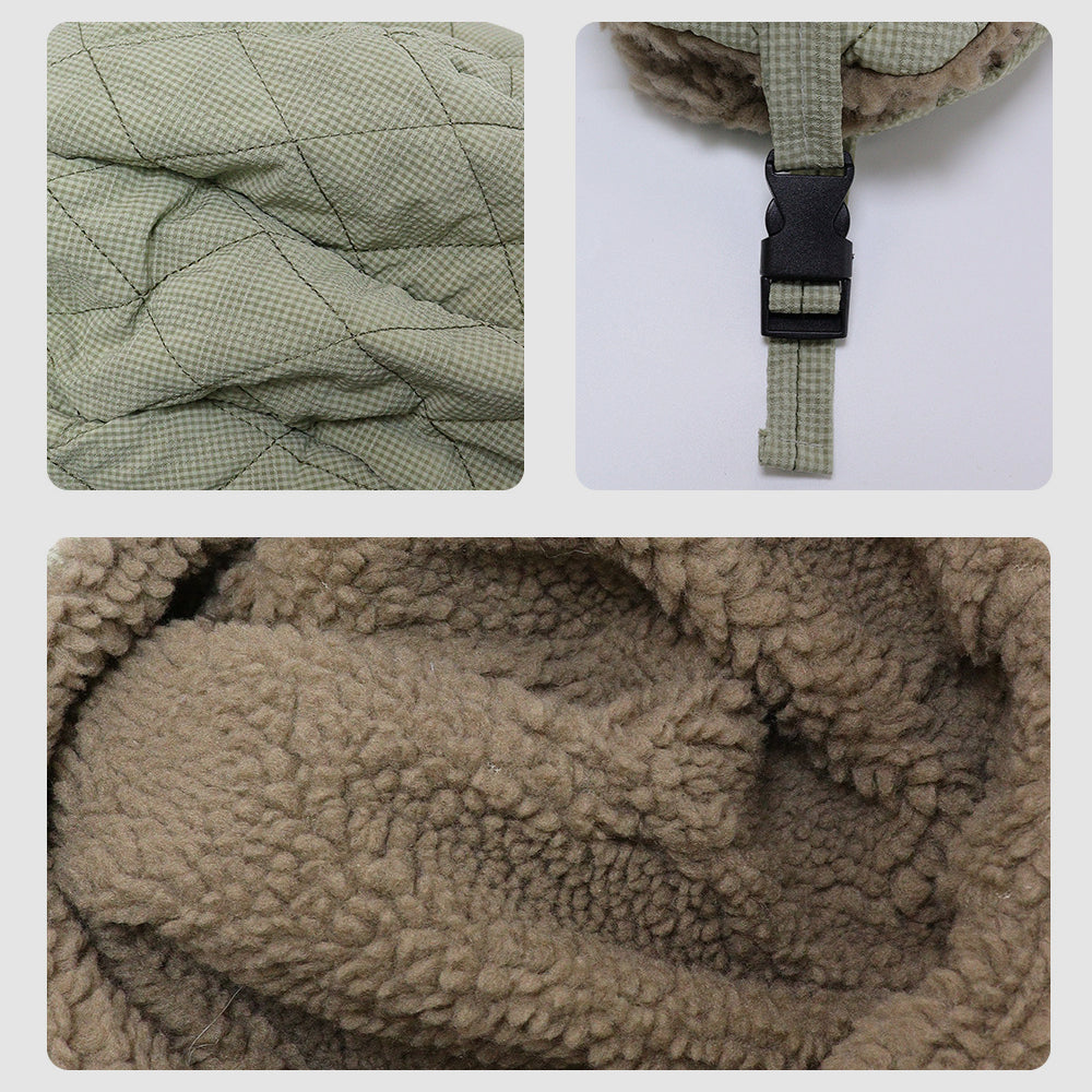 Thick Fleece Ear-Flap Trapper Hat for Cycling & Hiking