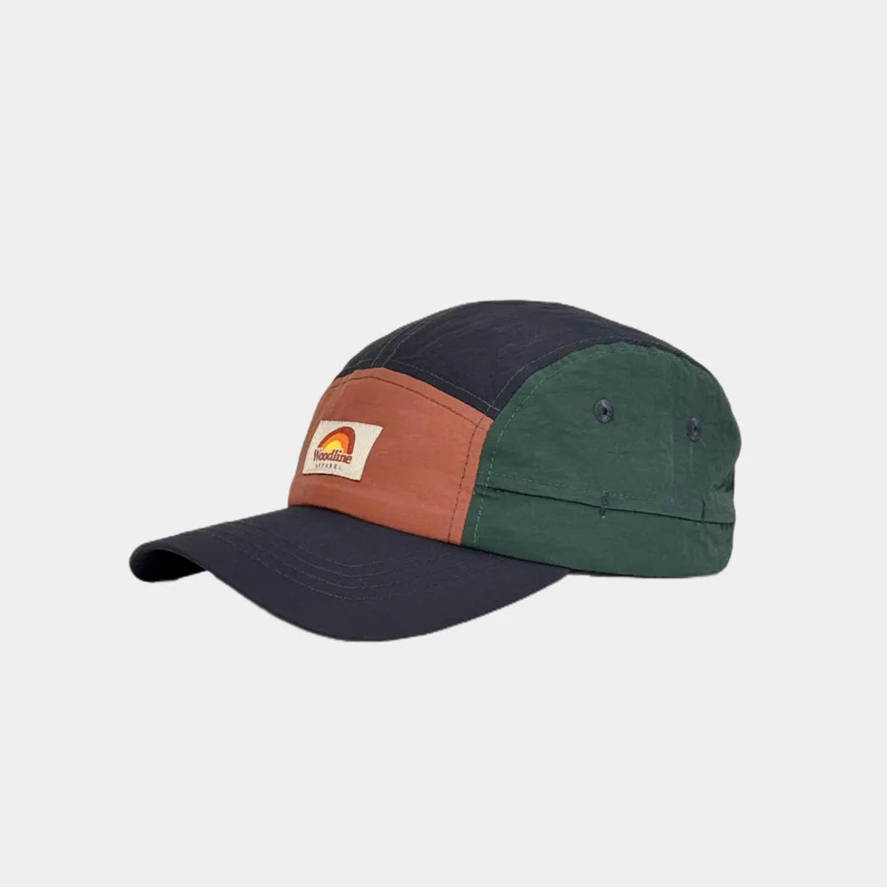 Heritage Colour-Block Camp Cap with Woven Patch