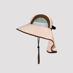 Lightweight outdoor sun protection hat with neck cover, wide brim fishing bucket hat for hiking, camping and travel