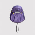 Back view of nylon cap featuring extended neck flap and adjustable outdoor design