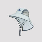 Unisex Sky Blue Wide Brim Sun Hat with Neck Flap, UPF50+ Breathable Packable Fishing Hiking Outdoor Sun Hat