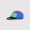 Unisex 5 panel hiking cap with low profile crown and technical design