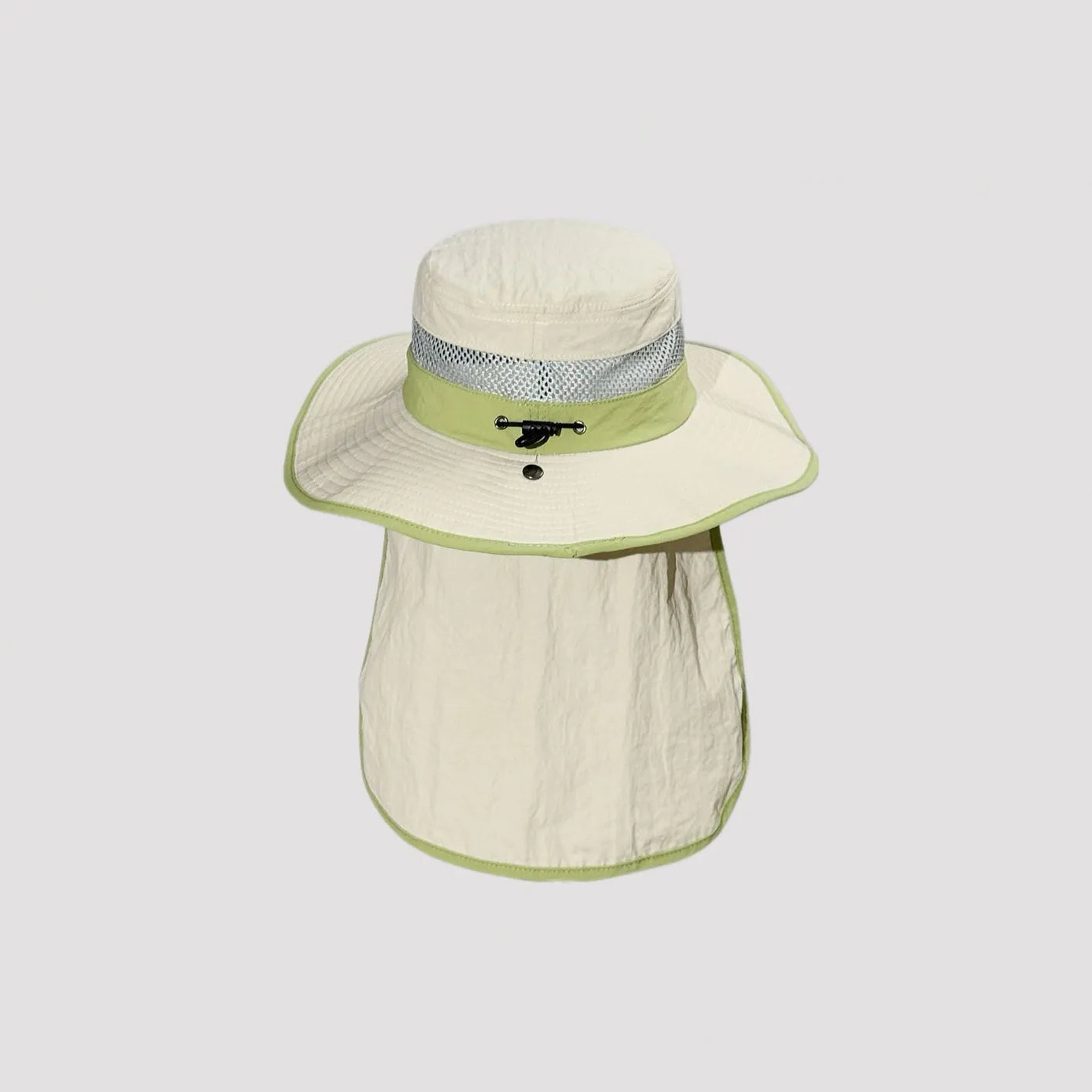 UPF 50+ sun hat with neck flap providing UV protection for outdoor activities