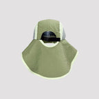 Adjustable outdoor sun hat with full neck flap coverage and breathable mesh back panel