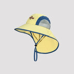 Lightweight UV protection fishing hat with breathable mesh panels and adjustable neck cover